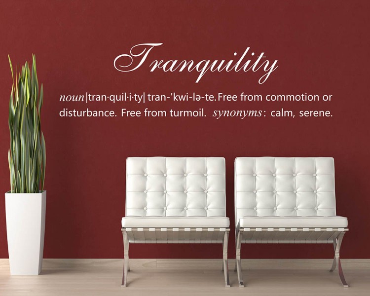 Tranquility Definition Quotes Wall Decal Tranquility Definition Quotes Wall Decal